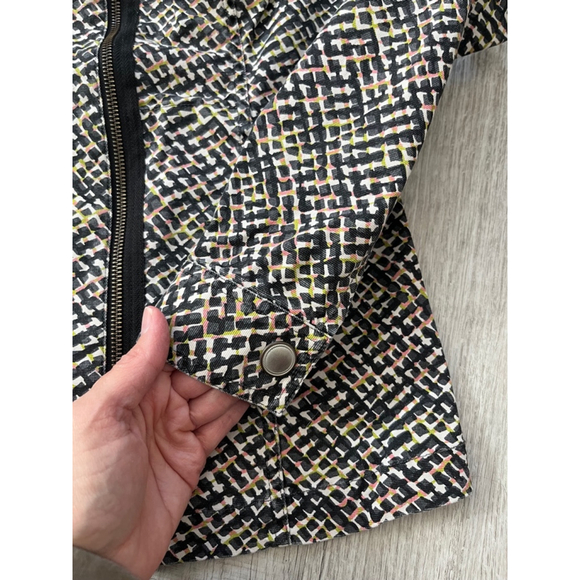 CAbi cliffside geometric moto zip jacket style 5099 XS - Picture 9 of 12